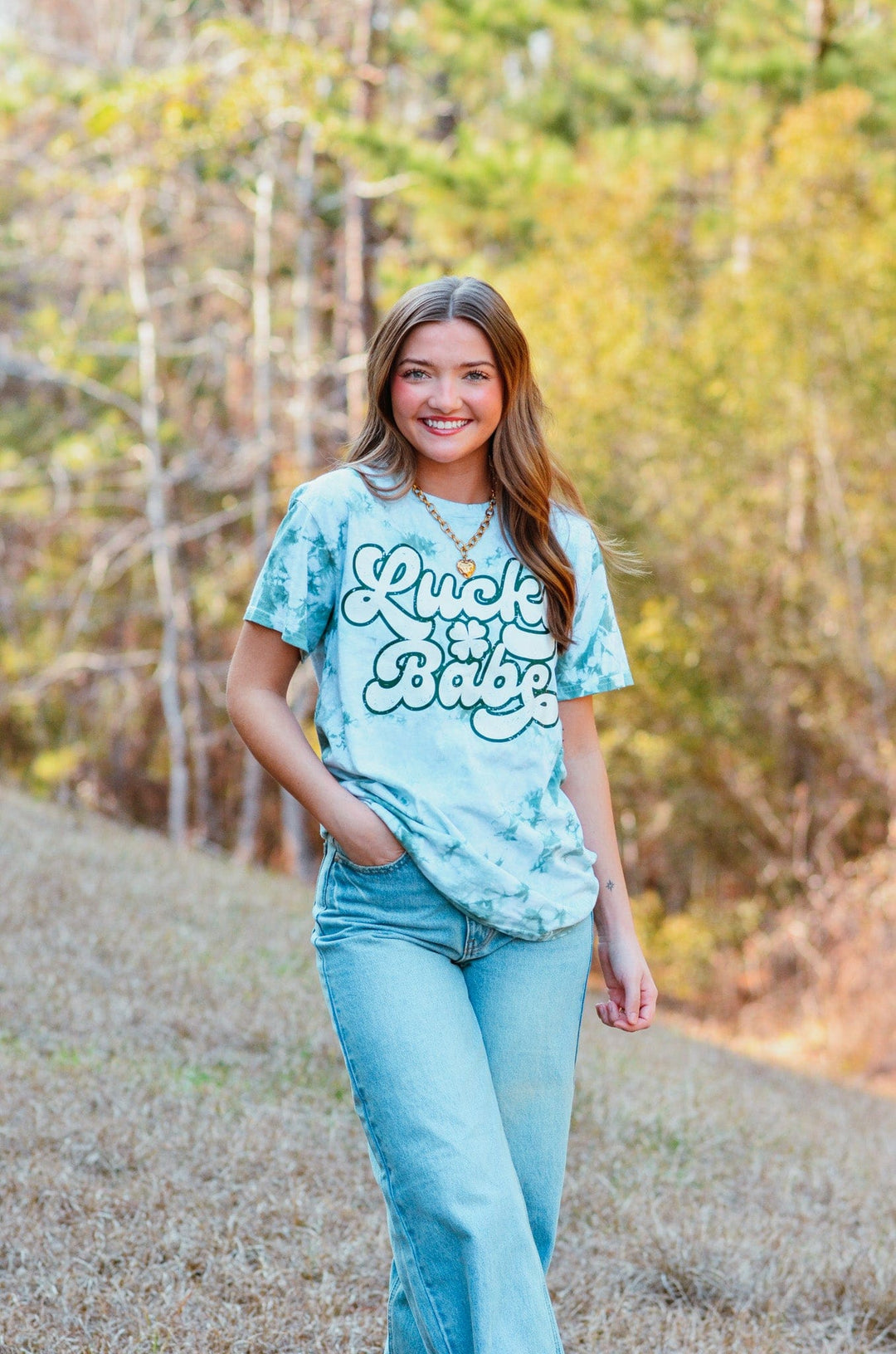 Lucky Babe Tie Dye Tee