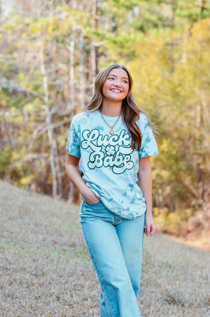 Lucky Babe Tie Dye Tee