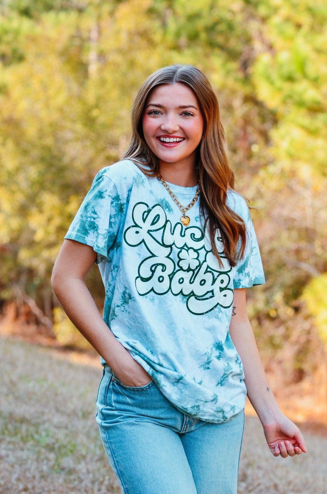 Lucky Babe Tie Dye Tee