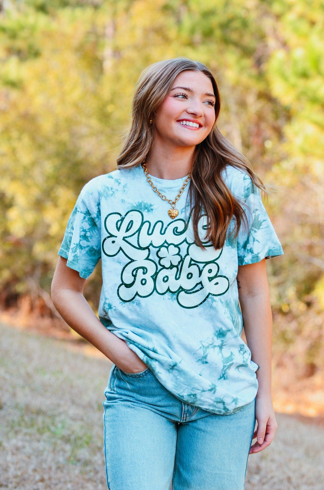 Lucky Babe Tie Dye Tee