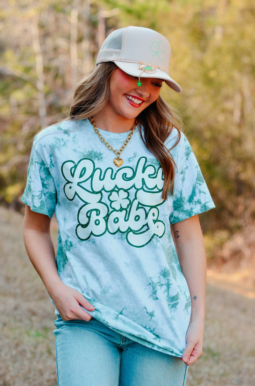 Lucky Babe Tie Dye Tee