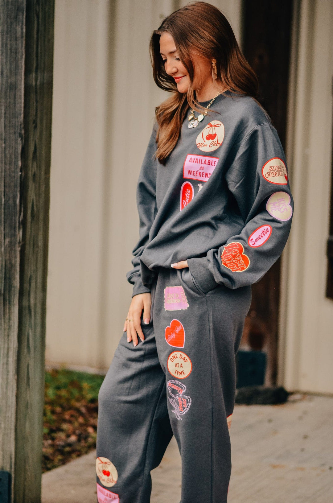 Love Vintage Patch Pant