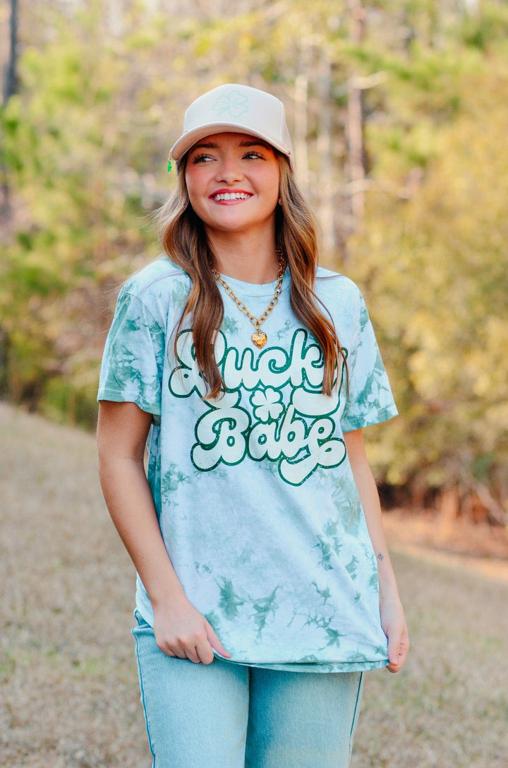 Lucky Babe Tie Dye Tee