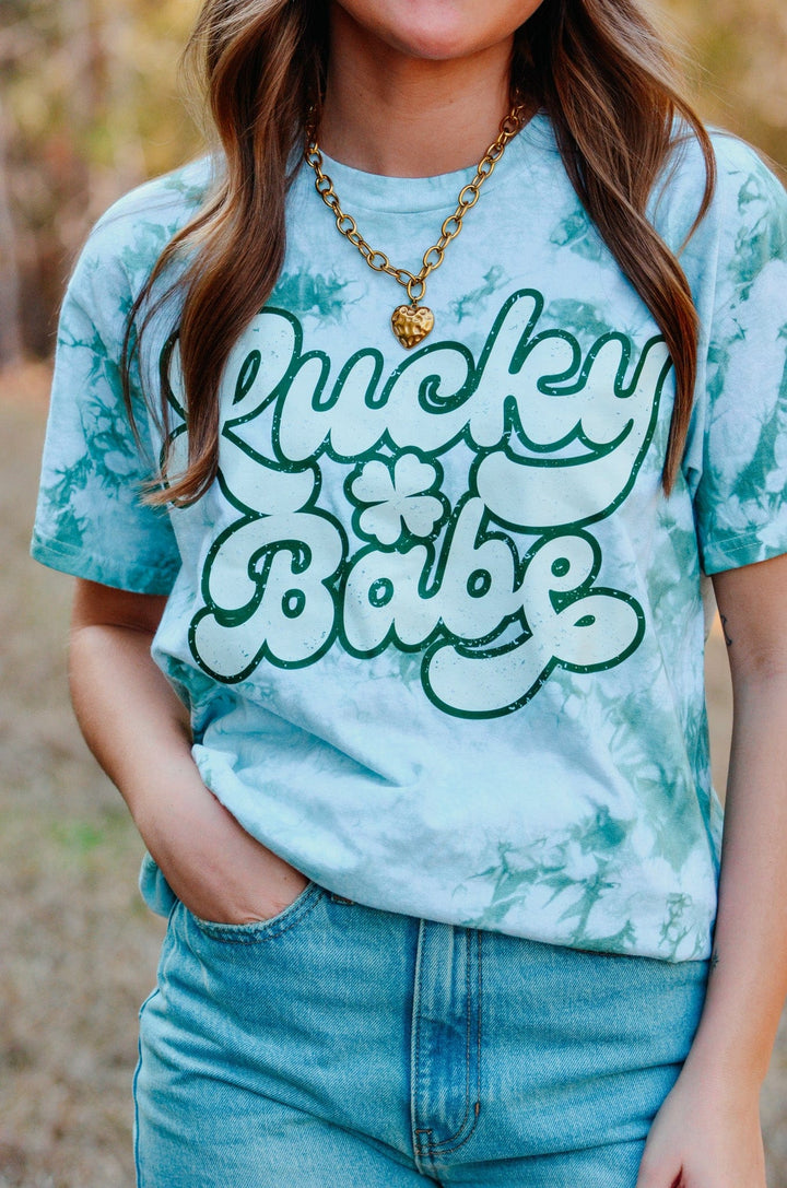 Lucky Babe Tie Dye Tee