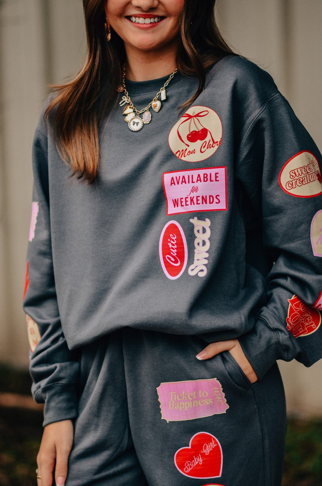 Love Vintage Patch Sweatshirt