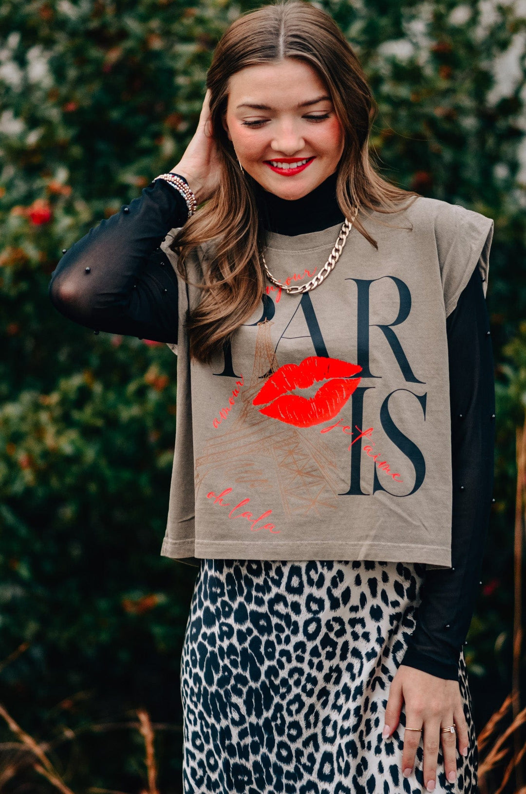 Paris Kiss Muscle Tee