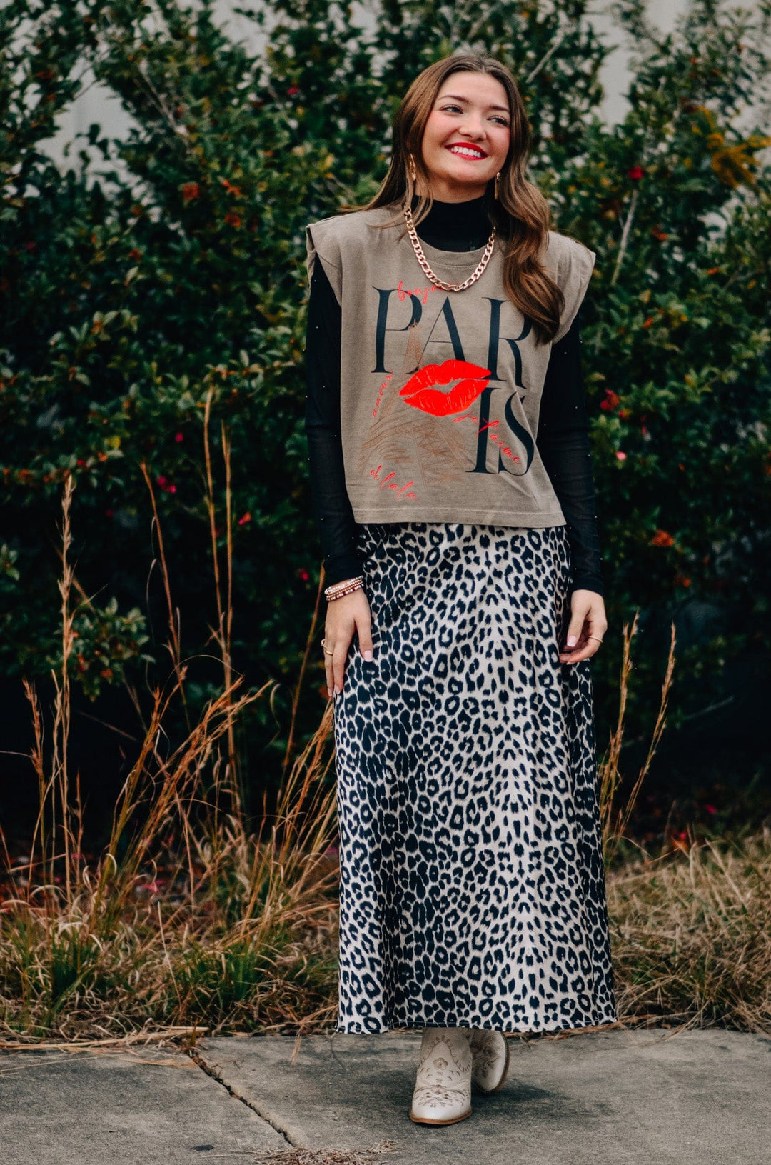 Paris Kiss Muscle Tee