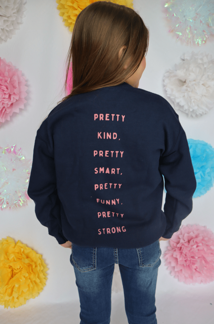 YOUTH Aim To Be Pretty Navy Sweatshirt