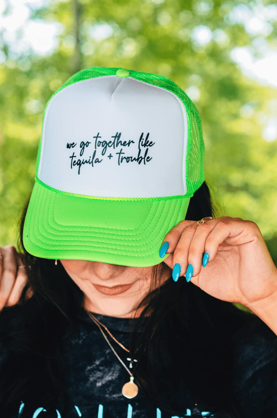 Tequila + Trouble Trucker Trucker Hat