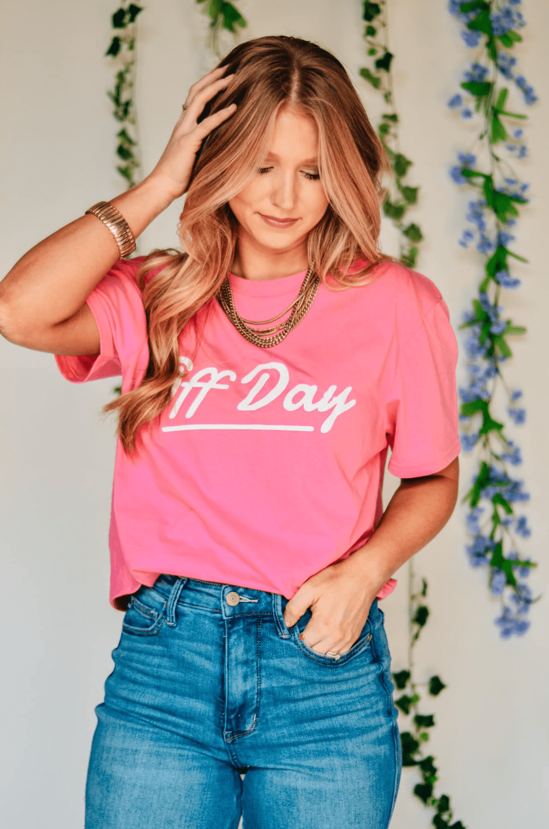 Off Day Hot Pink Tee