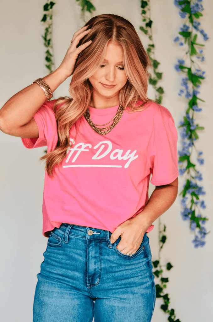Off Day Hot Pink Tee