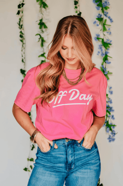 Off Day Hot Pink Tee