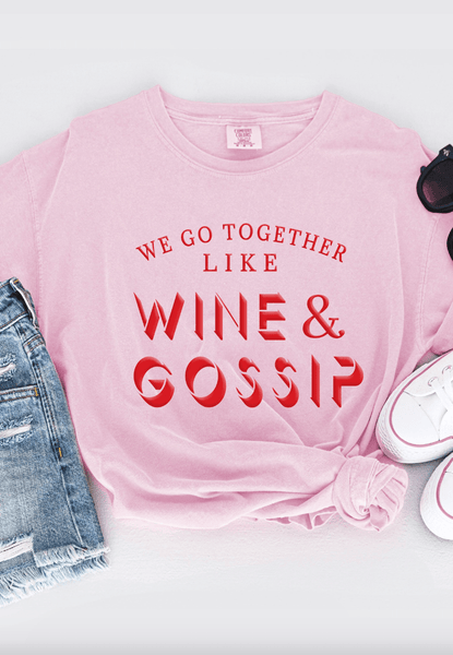 Wine + Gossip CC Tee