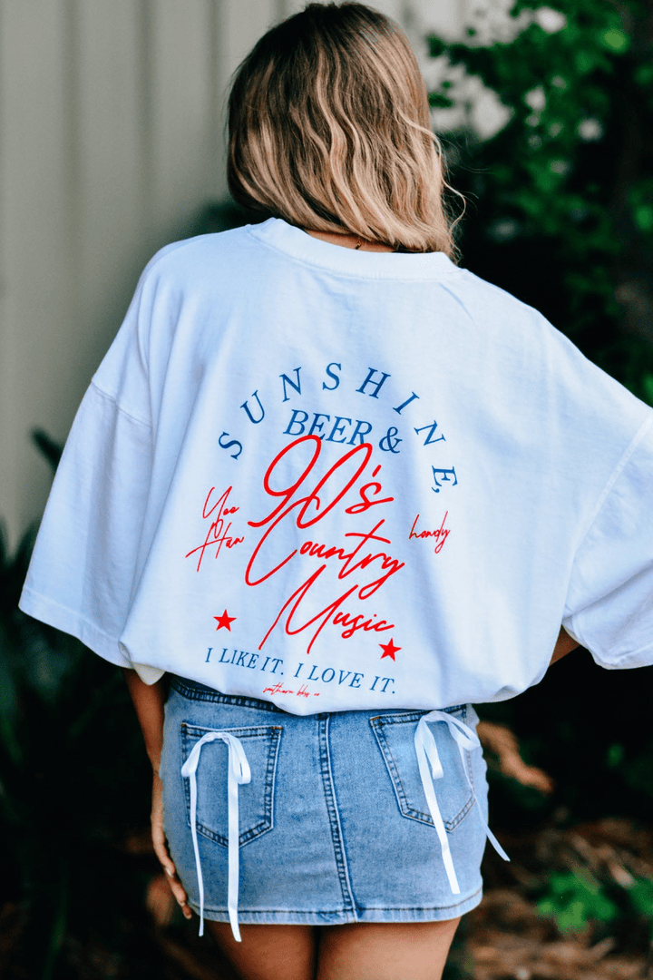 90s Country Mock Neck Tee