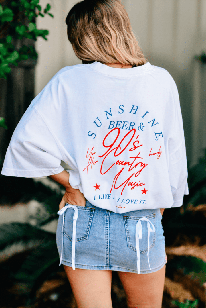 90s Country Mock Neck Tee