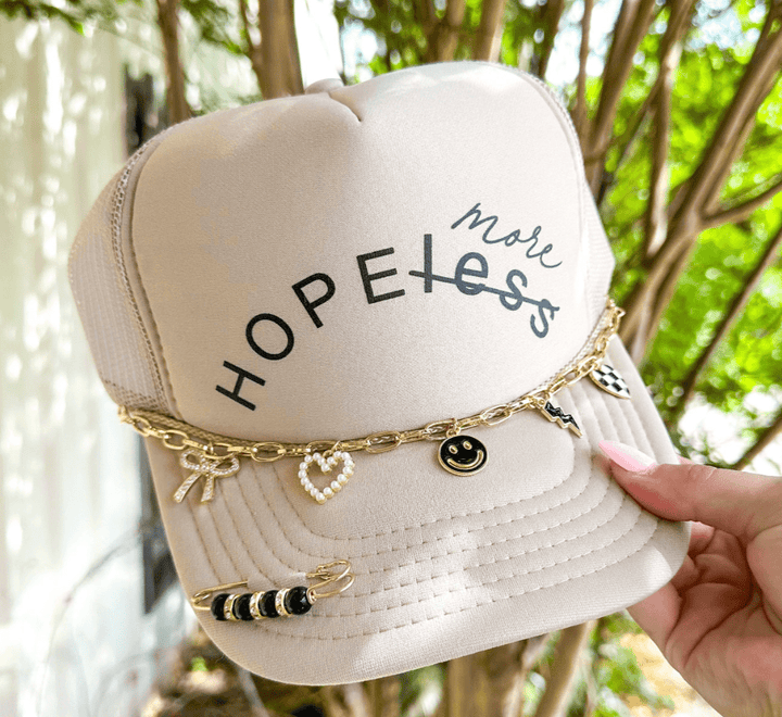 Hope More Cream Trucker Hat