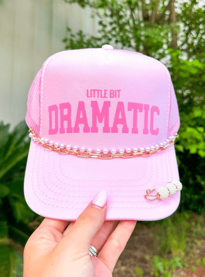 Little Bit Dramatic Light Pink Trucker