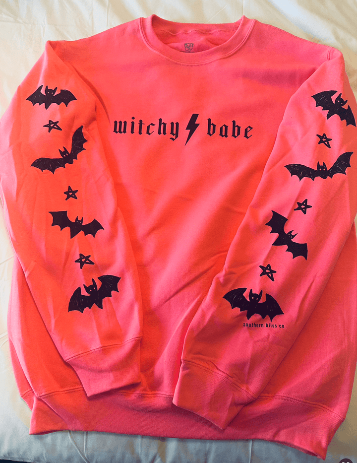 Witchy Babe Hot Pink Sweatshirt