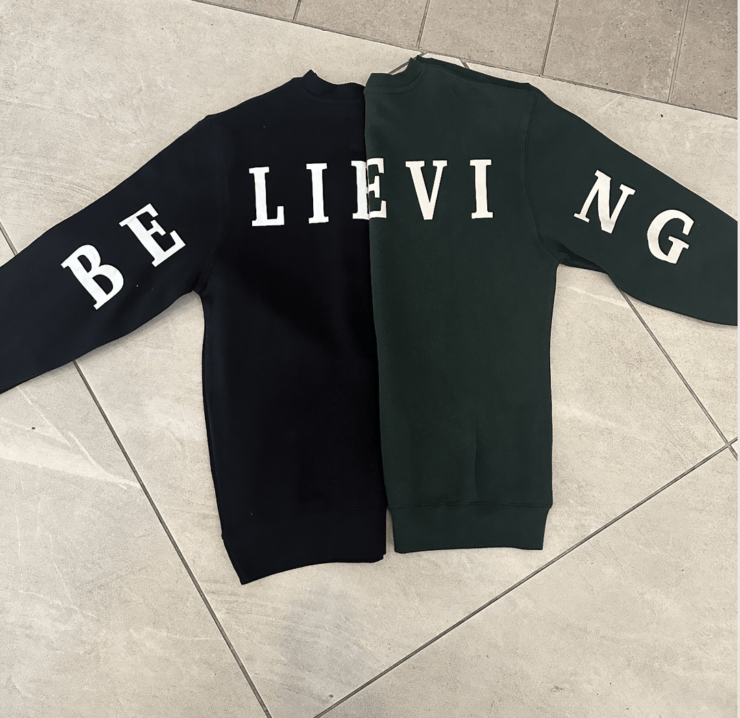 Don't Stop Believing Black Sweatshirt