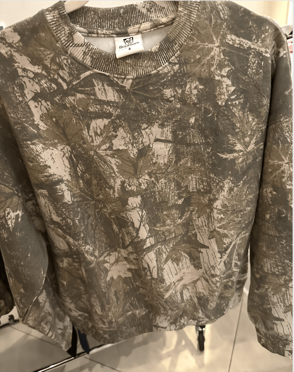 PREBOOK: Vintage Camo Crew Sweatshirt