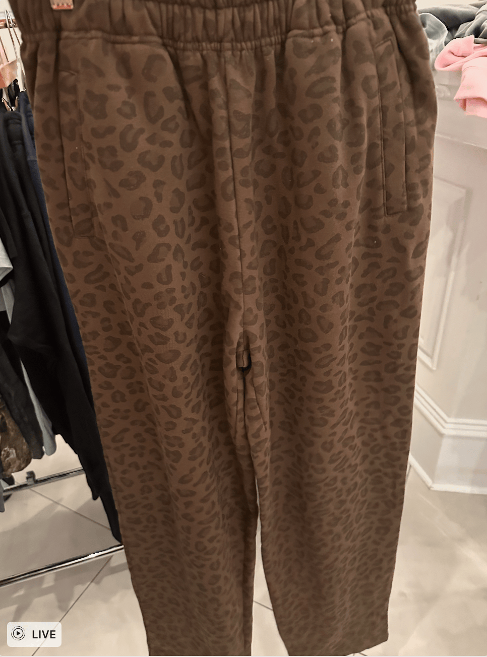 PREBOOK: Brown Leopard Sweatpants