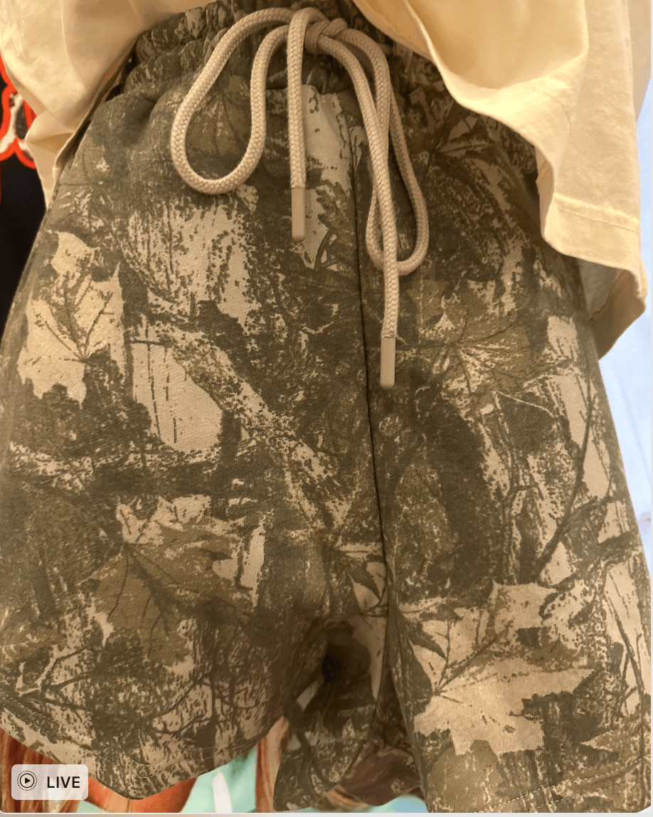 PREBOOK: Vintage Camo Fleece Shorts