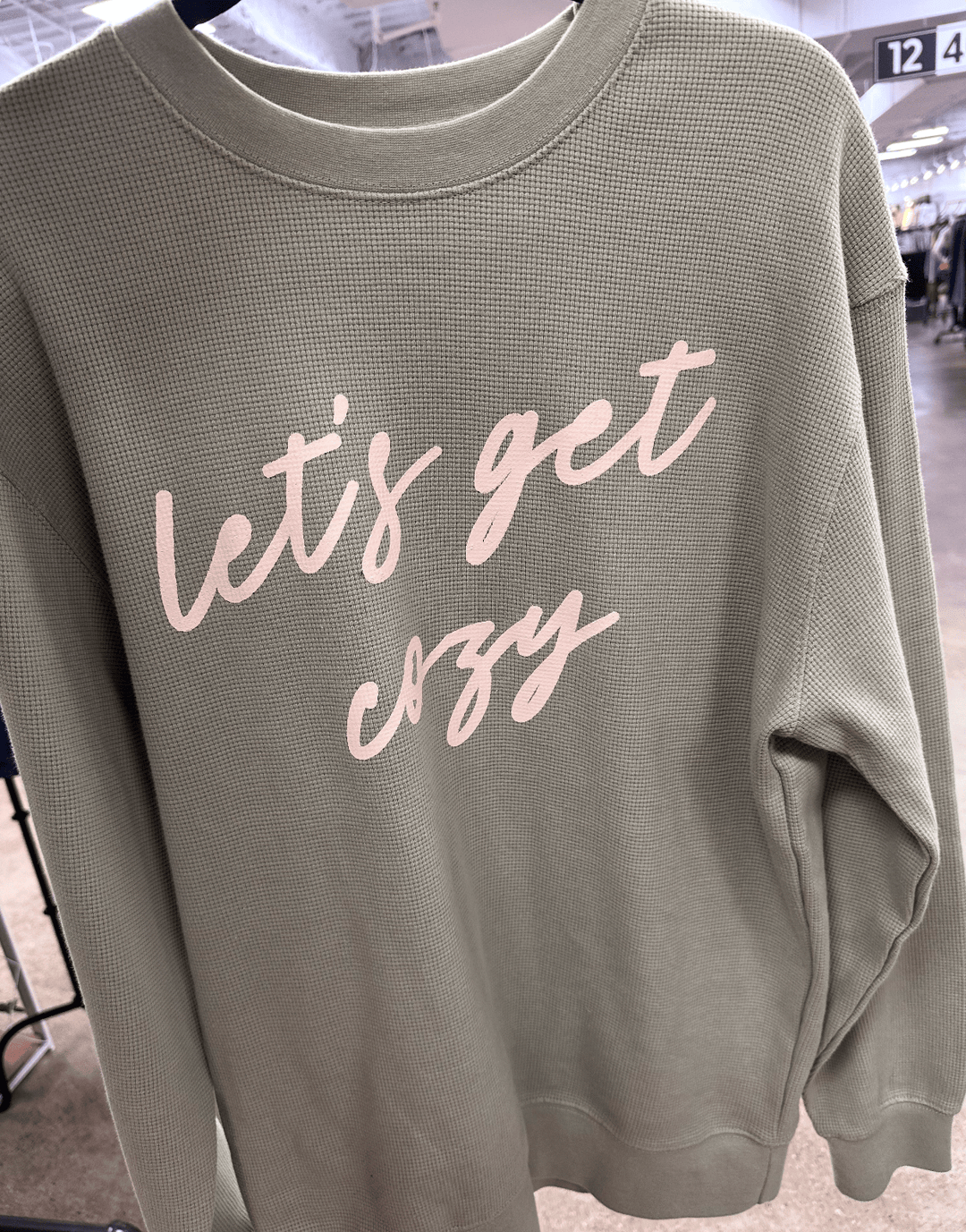 Let's Get Cozy Thermal Sweatshirt