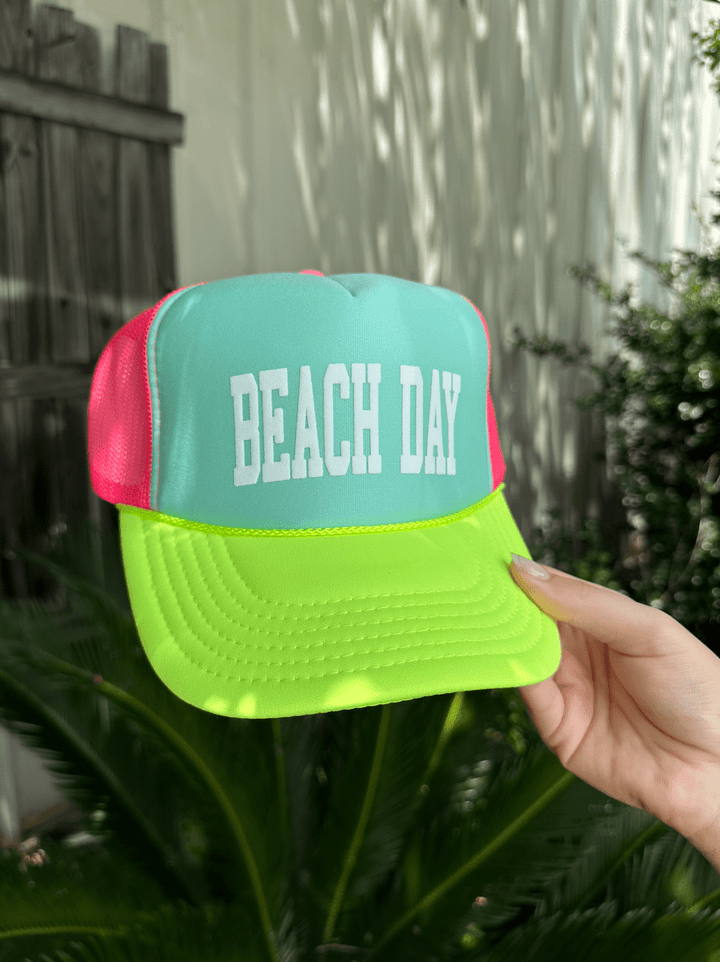 Beach Day Multi Trucker Hat (Mint)