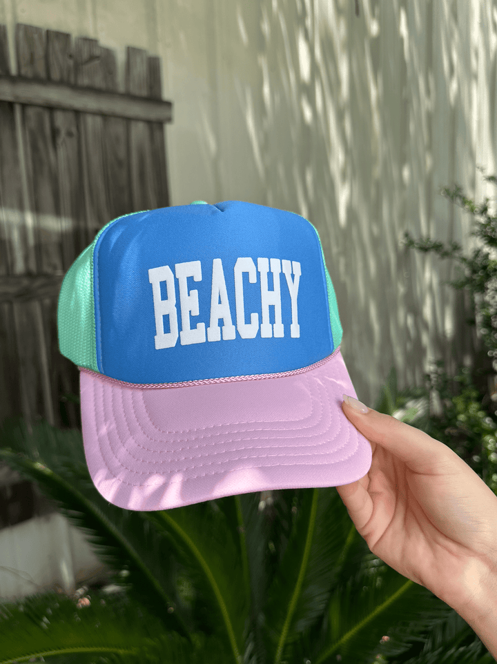 Beachy Multi Trucker Hat (Carolina Blue)