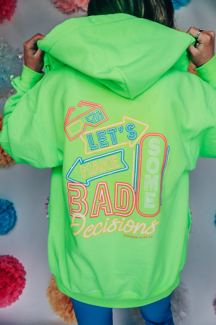 Bad Decisions Zip Hoodie