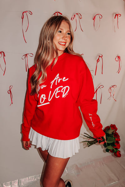 You Are Loved Red Sweatshirt