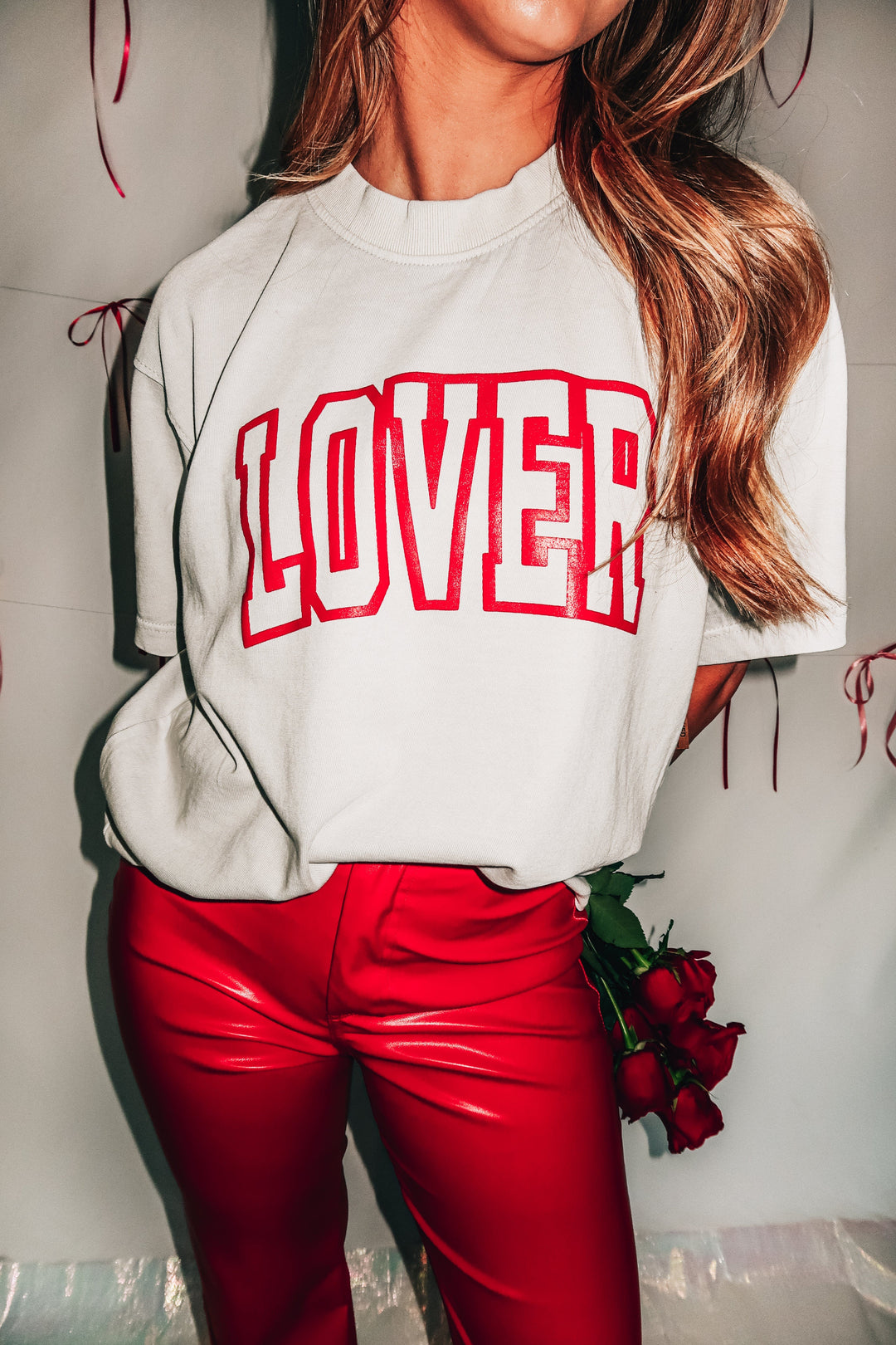 LOVER Mock Neck Tee