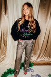 Mardi Gras Queen Black Sweatshirt