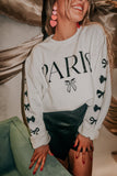 Paris White Sweatshirt