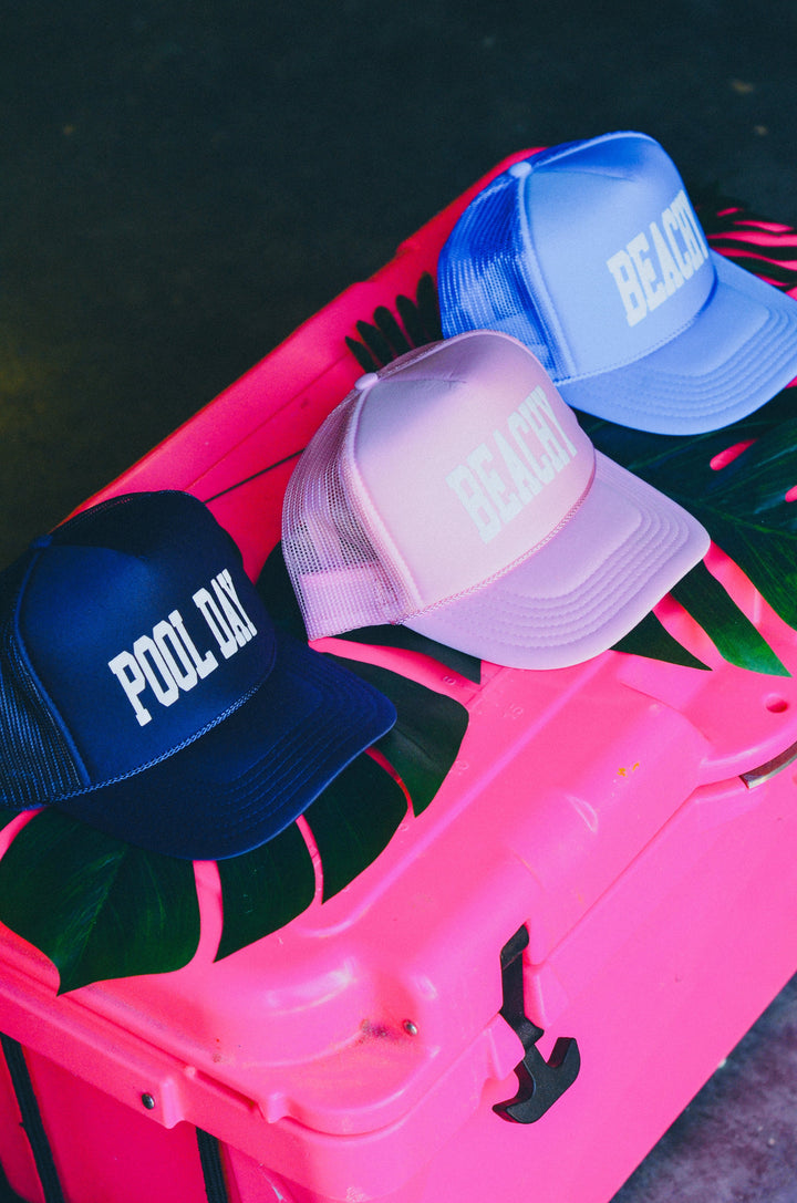 Beachy Light Pink Trucker Hat