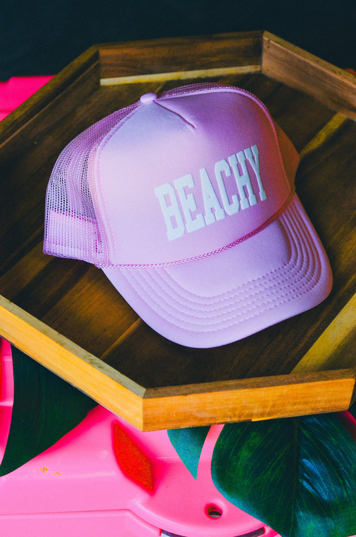 Beachy Light Pink Trucker Hat