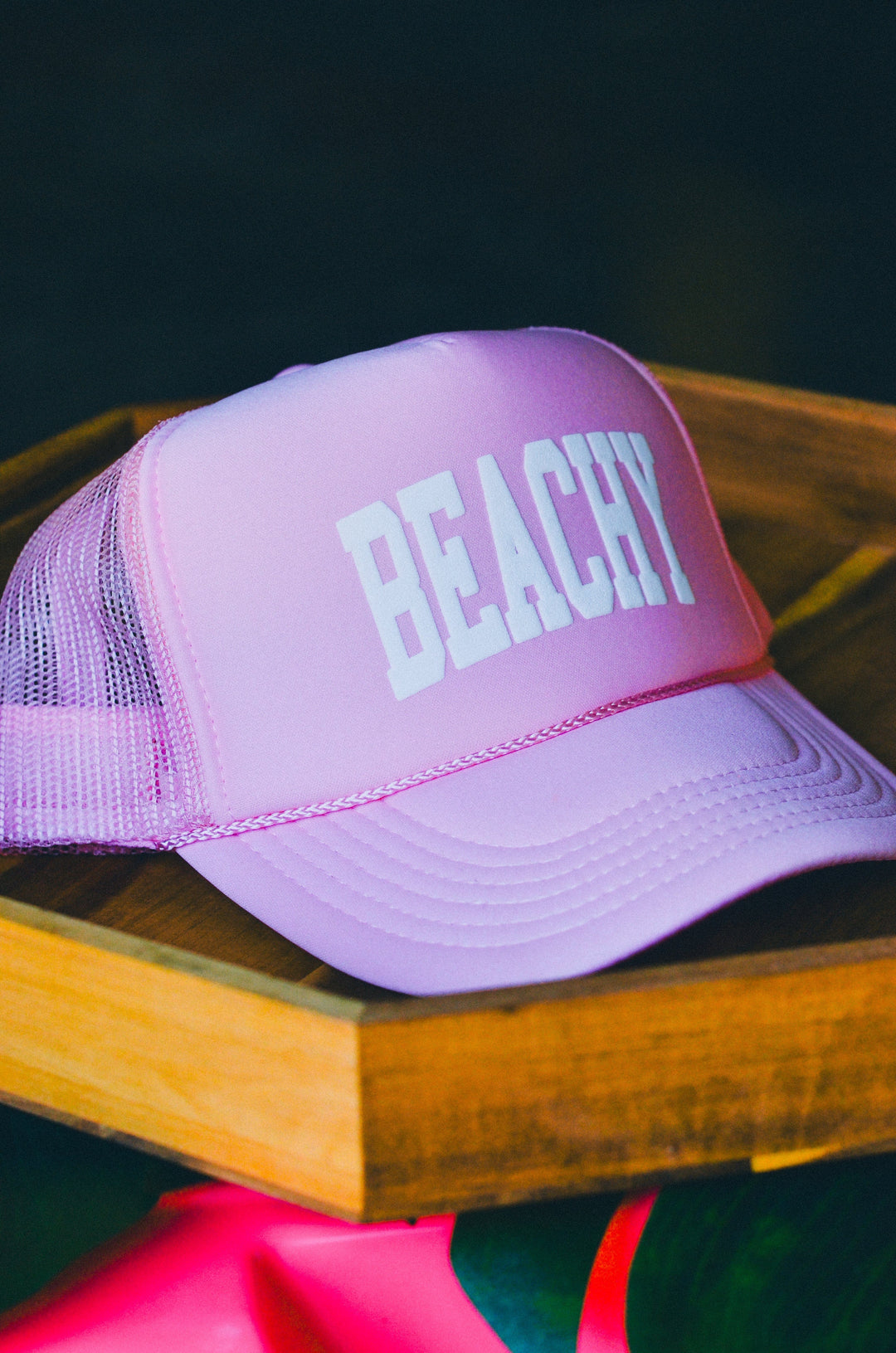 Beachy Light Pink Trucker Hat