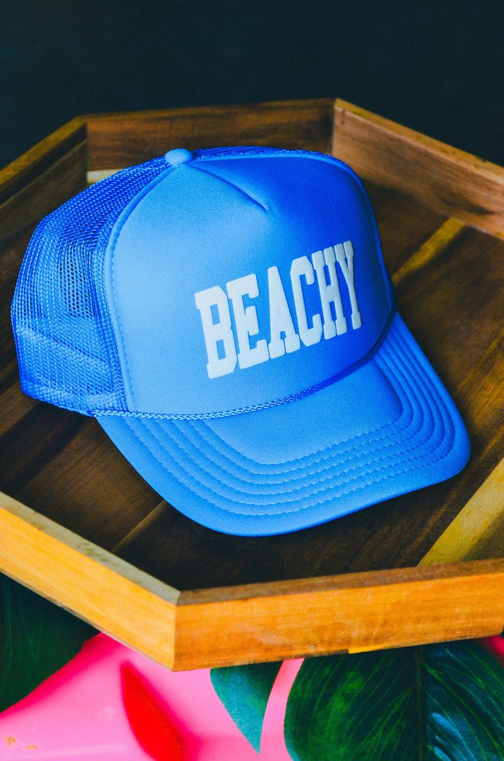 Beachy Columbia Blue Trucker Hat