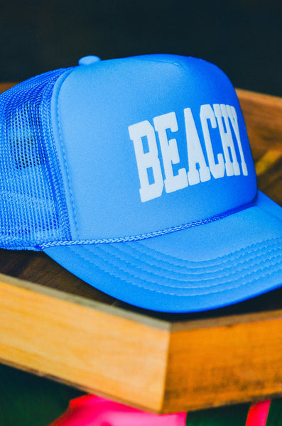 Beachy Columbia Blue Trucker Hat