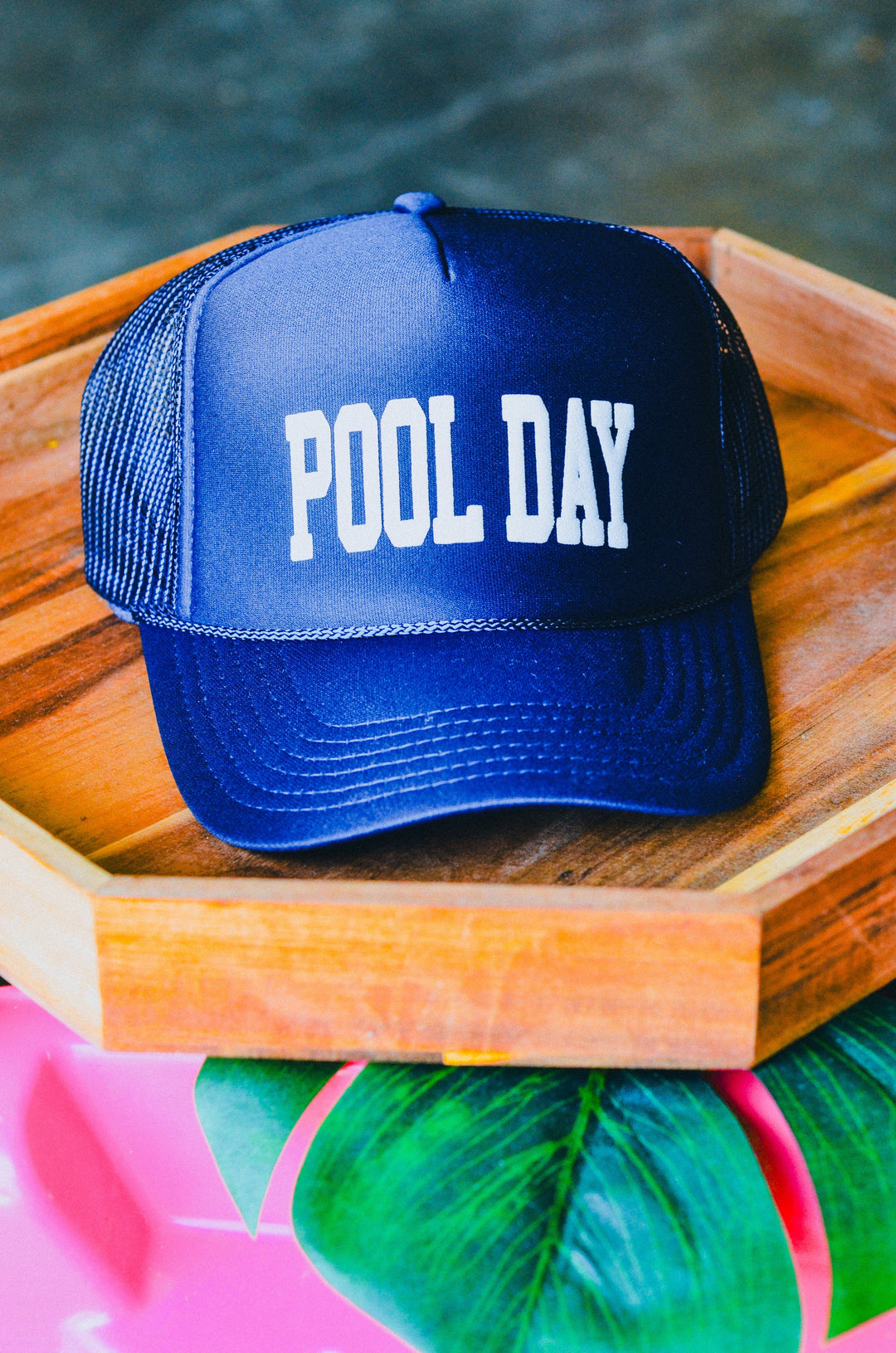 Pool Day Navy Trucker Hat