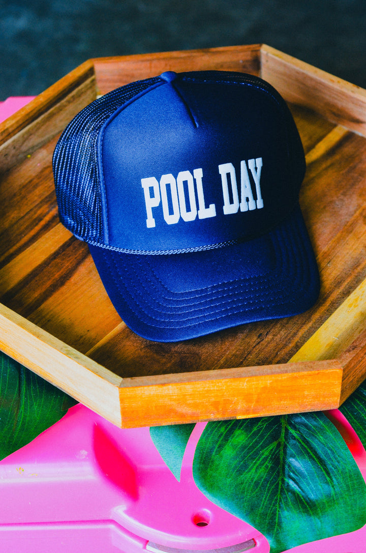 Pool Day Navy Trucker Hat