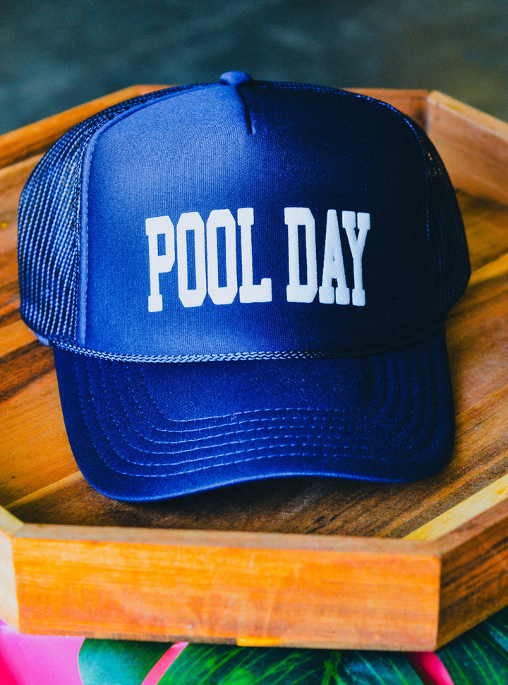 Pool Day Navy Trucker Hat