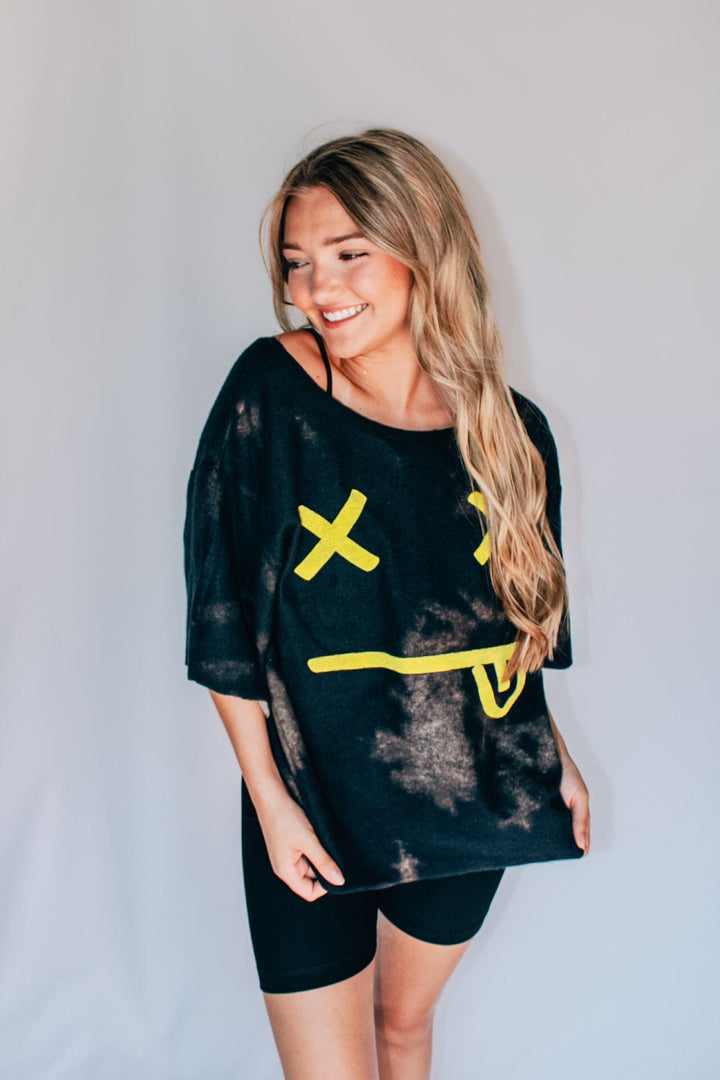 Smiles Reversible Bomba Cut Sweatshirt