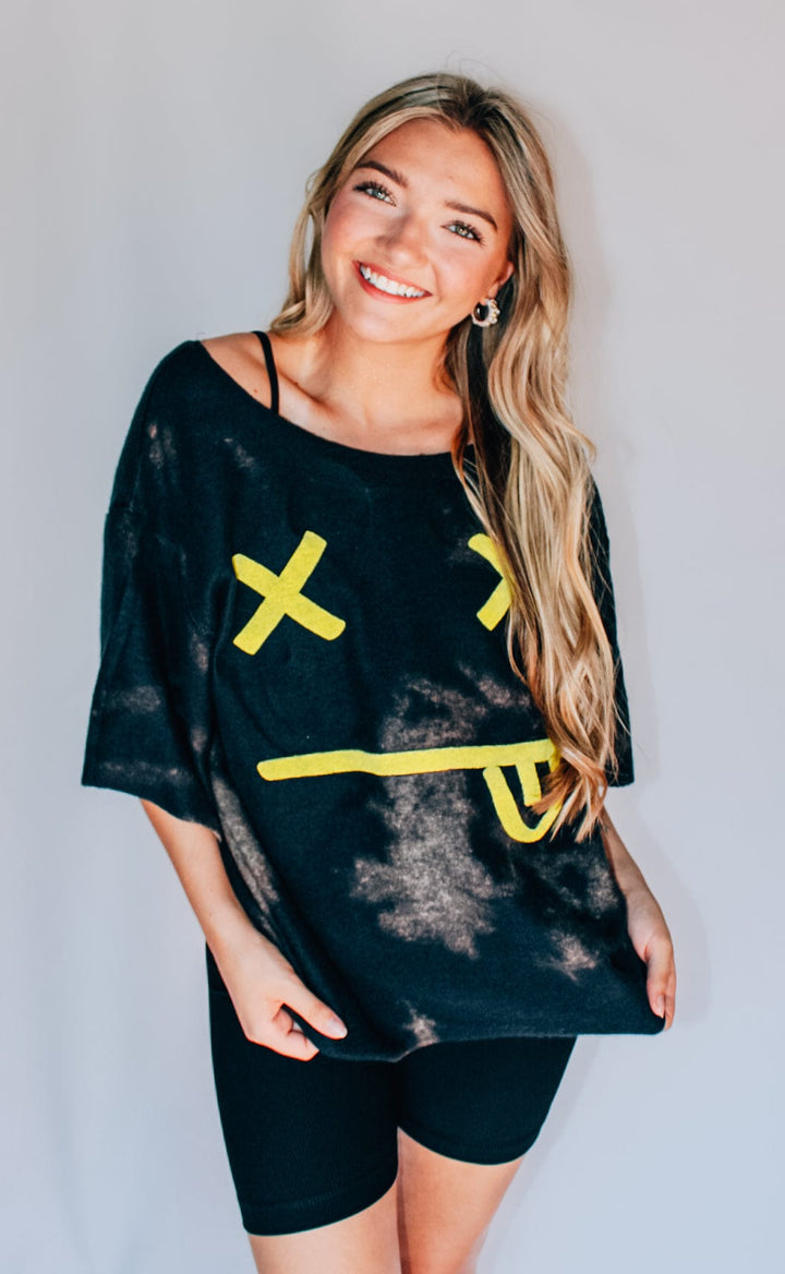 Smiles Reversible Bomba Cut Sweatshirt