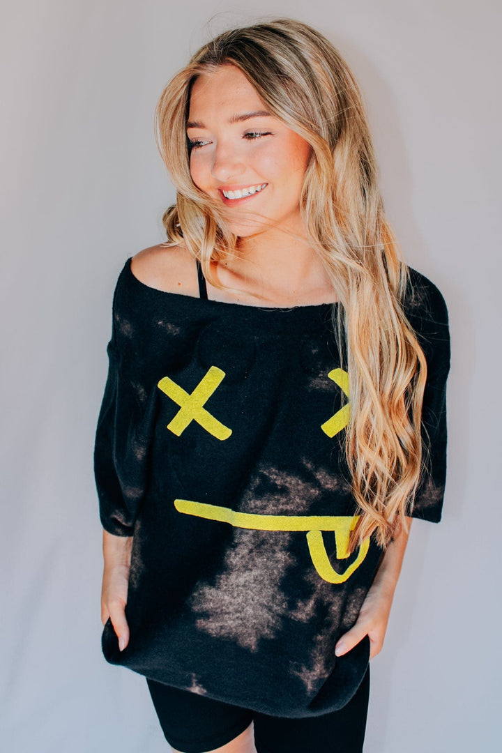 Smiles Reversible Bomba Cut Sweatshirt