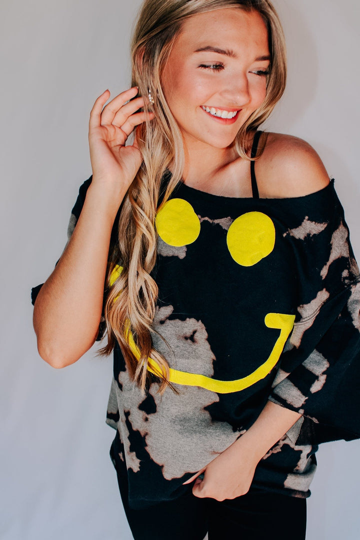 Smiles Reversible Bomba Cut Sweatshirt