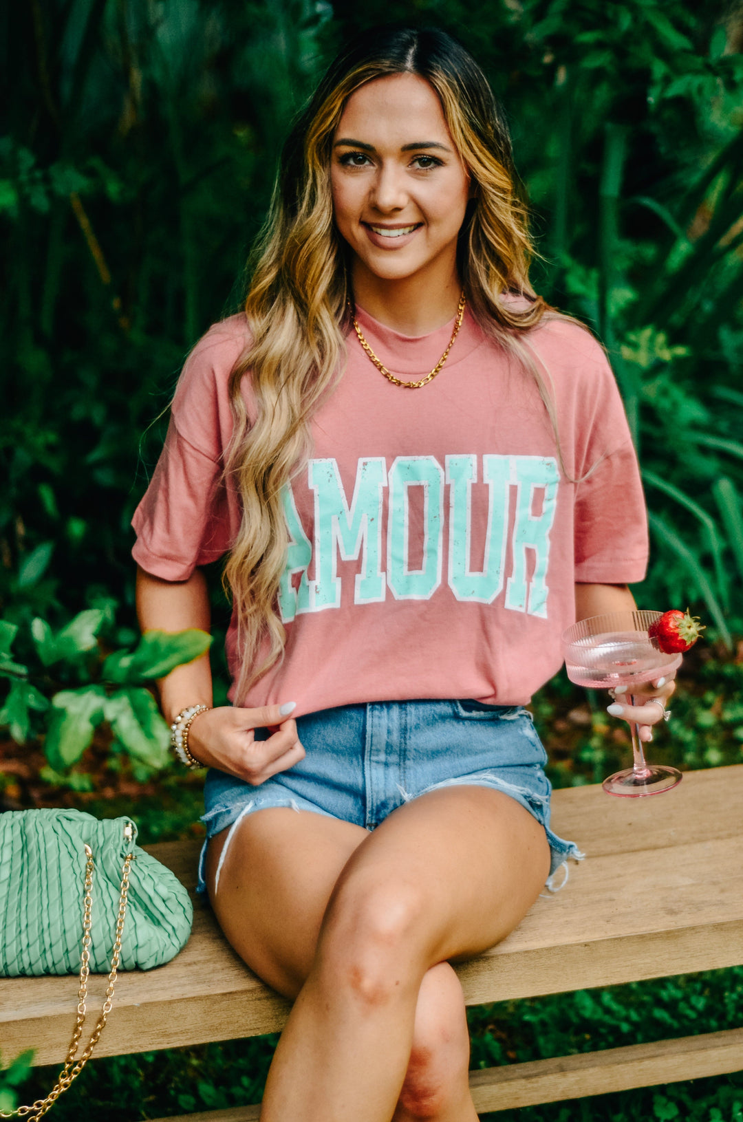 AMOUR High Low Tee