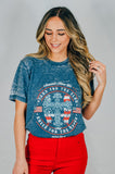 Stand For The Flag Acid Wash Tee