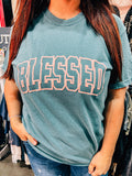 Blessed Outline Puff Spruce Tee