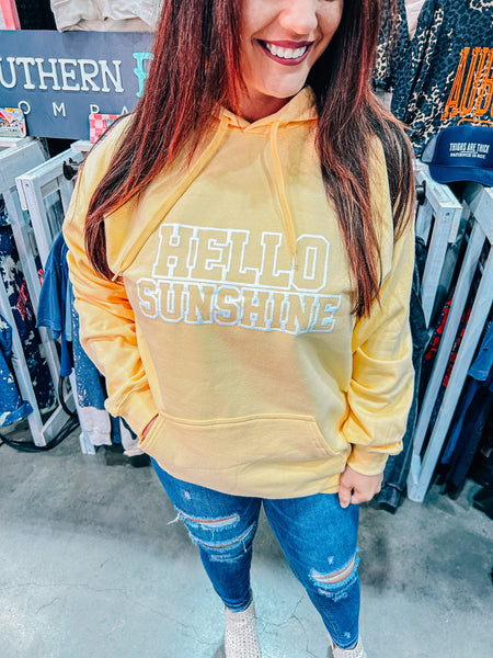 Hello Sunshine Yellow Hoodie